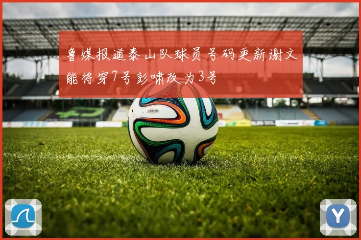 鲁媒报道泰山队球员号码更新谢文能将穿7号彭啸改为3号